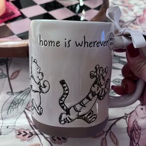 Disney/Rae Dunn White and Brown Mug with Illustrations